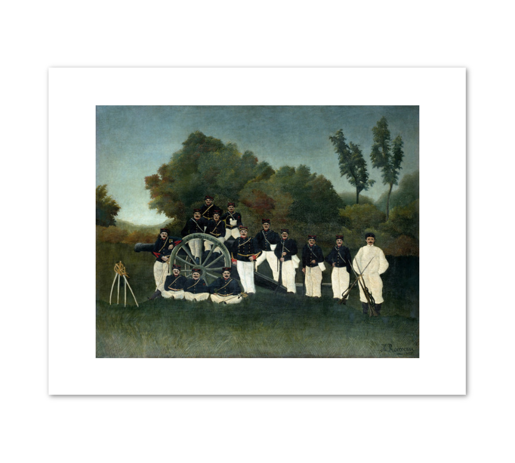 Artillerymen (Les Artilleurs) by Henri Rousseau