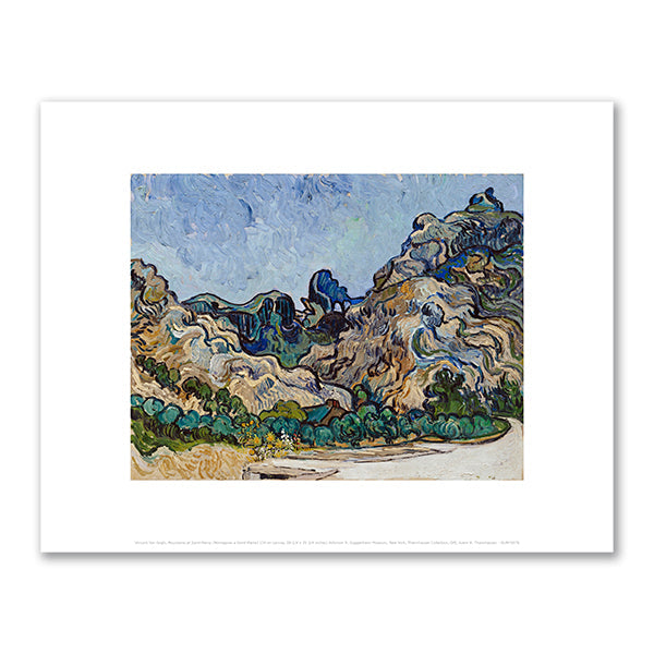Mountains at Saint-RÃ©my (Montagnes Ã  Saint-RÃ©my) by Vincent Van Gogh