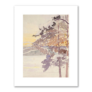 Pines in Winter Landscape by Hilma af Klint