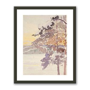 Pines in Winter Landscape by Hilma af Klint