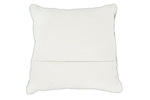 Hand Woven Boho Tribal Accent Charcoal Jute and Wool Pillow, Cushion | PL12