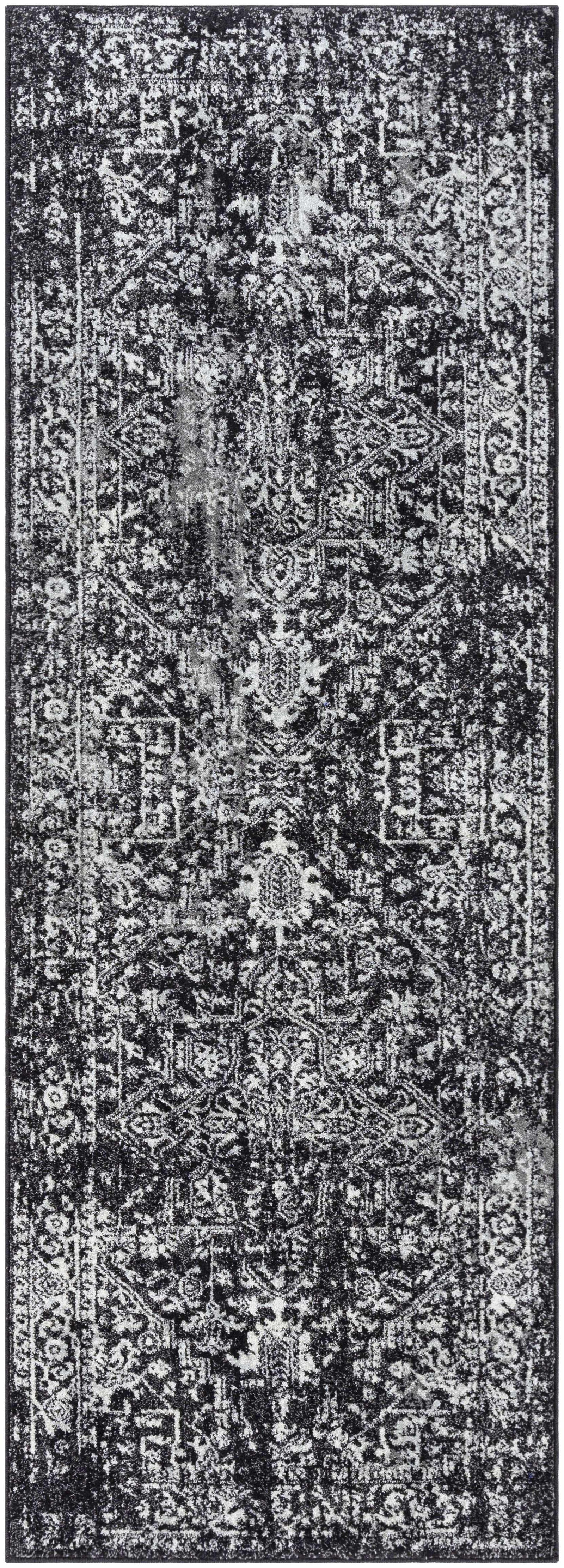 Rachel Black 7ft Runner Rug