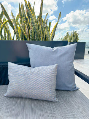 Essential Indigo Blue Indoor Outdoor Pillow