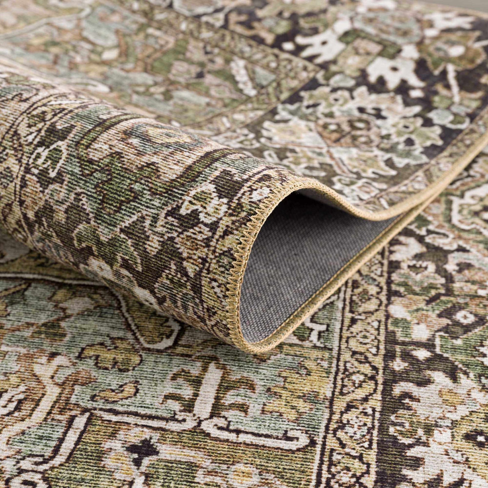 Neyland Sage Green 7ft Runner Rug