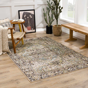 Neyland Sage Green 7ft Runner Rug