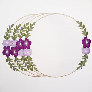 JASMINE WHITE ROUND FAUX LEATHER PLACEMAT (Set Of 4)