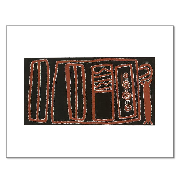Old Man's Dreaming at Mitukatjirri by Charlie Wartuma Tjungurrayi