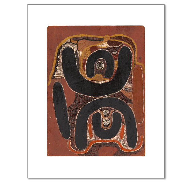 Old Man's Dreaming on Death or Destiny by Mick Wallangkarri Tjakamarra