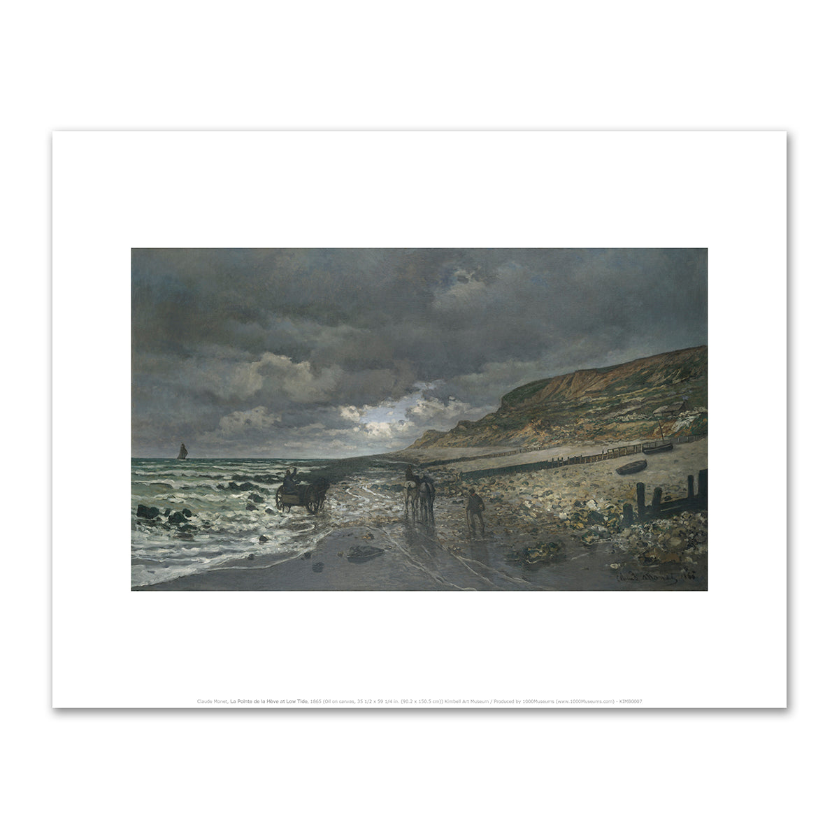 La Pointe de la HÃ¨ve at Low Tide by Claude Monet