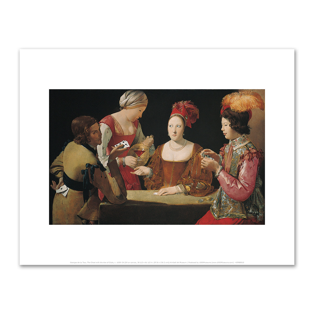 The Cheat with the Ace of Clubs by Georges de La Tour