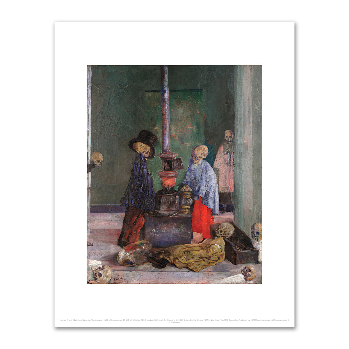 Skeletons Warming Themselves by James Ensor