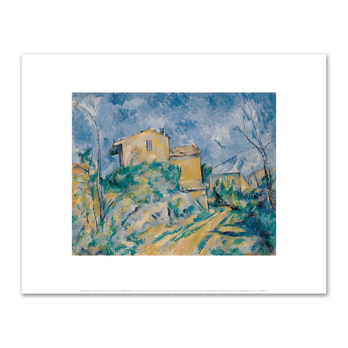 Maison Maria with a View of Château Noir by Paul Cézanne