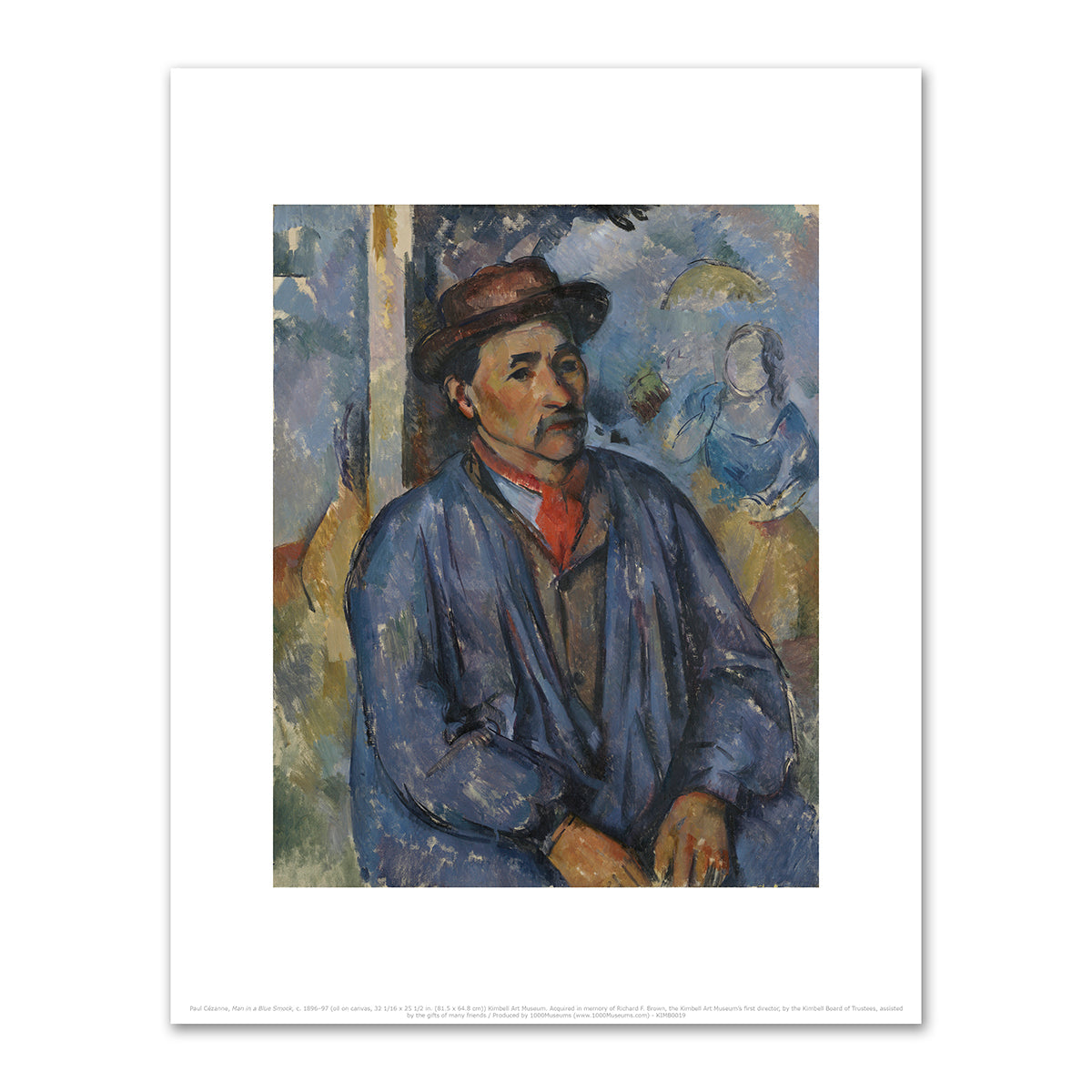 Man in a Blue Smock by Paul Cézanne