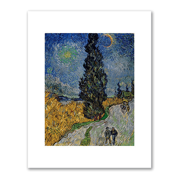Country road in Provence at night by Vincent van Gogh