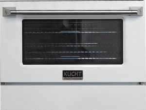 Kucht 30" Propane Range, Stainless Steel White Oven Door, KNG301/LP-W