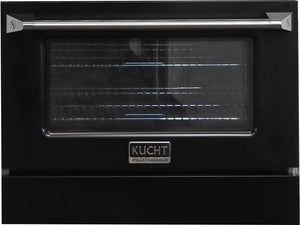 Kucht 36" Gas Range, Stainless Steel with Black Door, KNG361-K