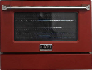 Kucht 36" Propane Range in Stainless Steel, Red Door, KNG361/LP-R