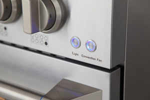 Kucht 48" Gas Range in Stainless Steel, Silver Oven Doors, KNG481-S