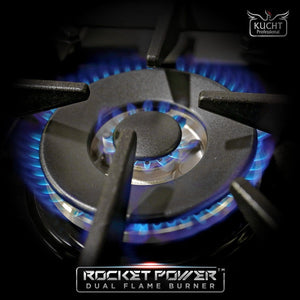 Kucht 48" Gas Range, Stainless Steel with Blue Oven Doors, KNG481-B