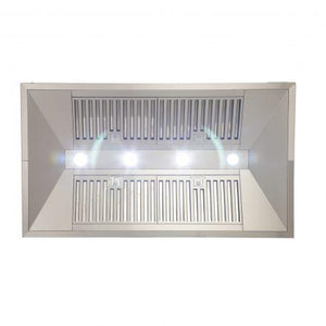 Kucht 48" Professional Stainless Steel, Island Hood, KRH4812iS