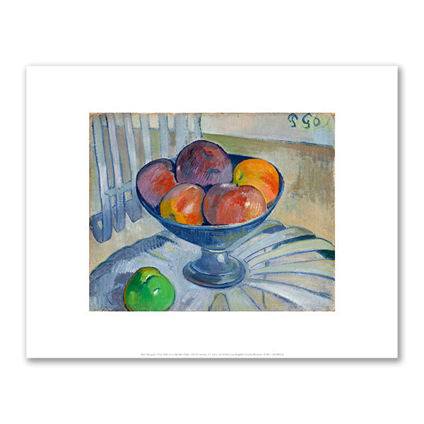 Fruit Dish on a Garden Chair by Paul Gauguin