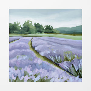 "Lavender Foothills" Art Print