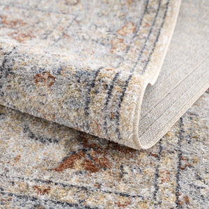 Emke Cream Washable 7ft Runner Rug