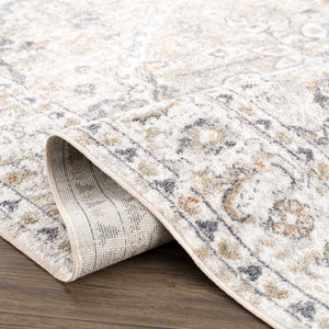 Cream Hiti Washable Runner Rug