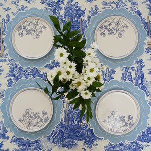HARMONY BLUE ROUND FABRIC PLACEMAT (Set Of 4)