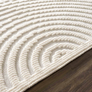 Deron White 7ft Runner Rug