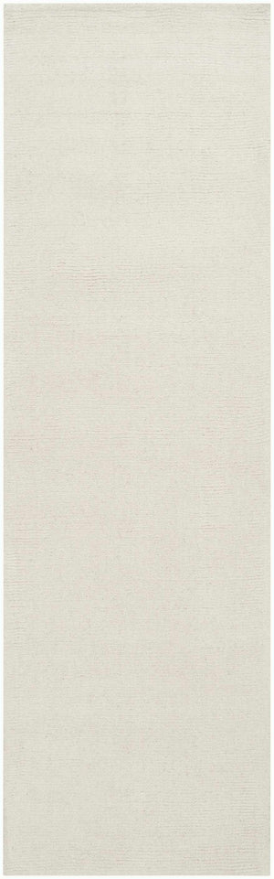 Brockton Solid Wool Light Beige Runner Rug