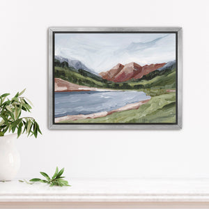 "Maroon and Blue" Art Print