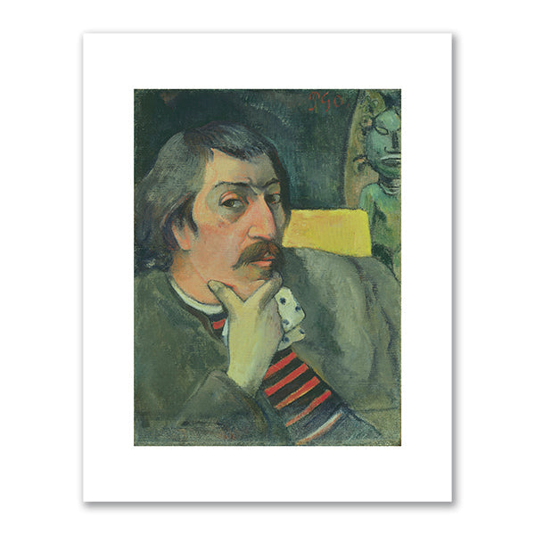 Portrait of the artist with the idol by Paul Gauguin