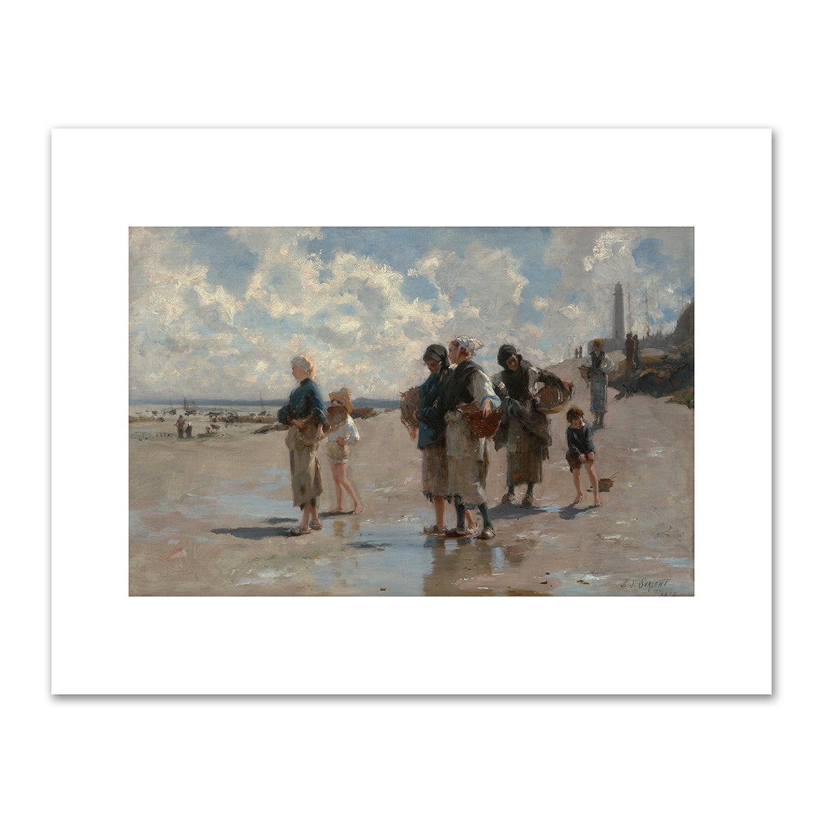 Fishing for Oysters at Cancale by John Singer Sargent