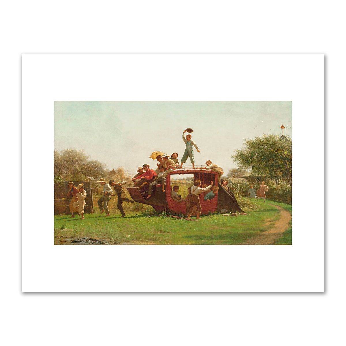 The Old Stagecoach by Eastman Johnson