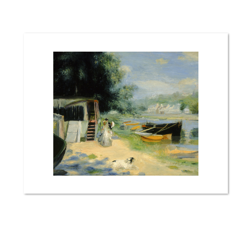 View of Bougival by Pierre-Auguste Renoir