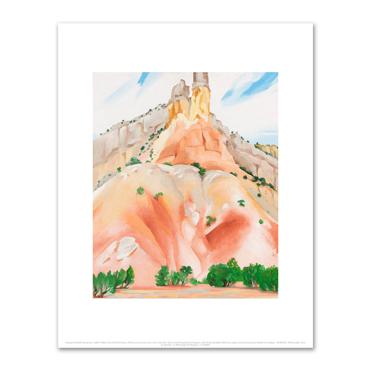The Cliff Chimneys by Georgia O'Keeffe
