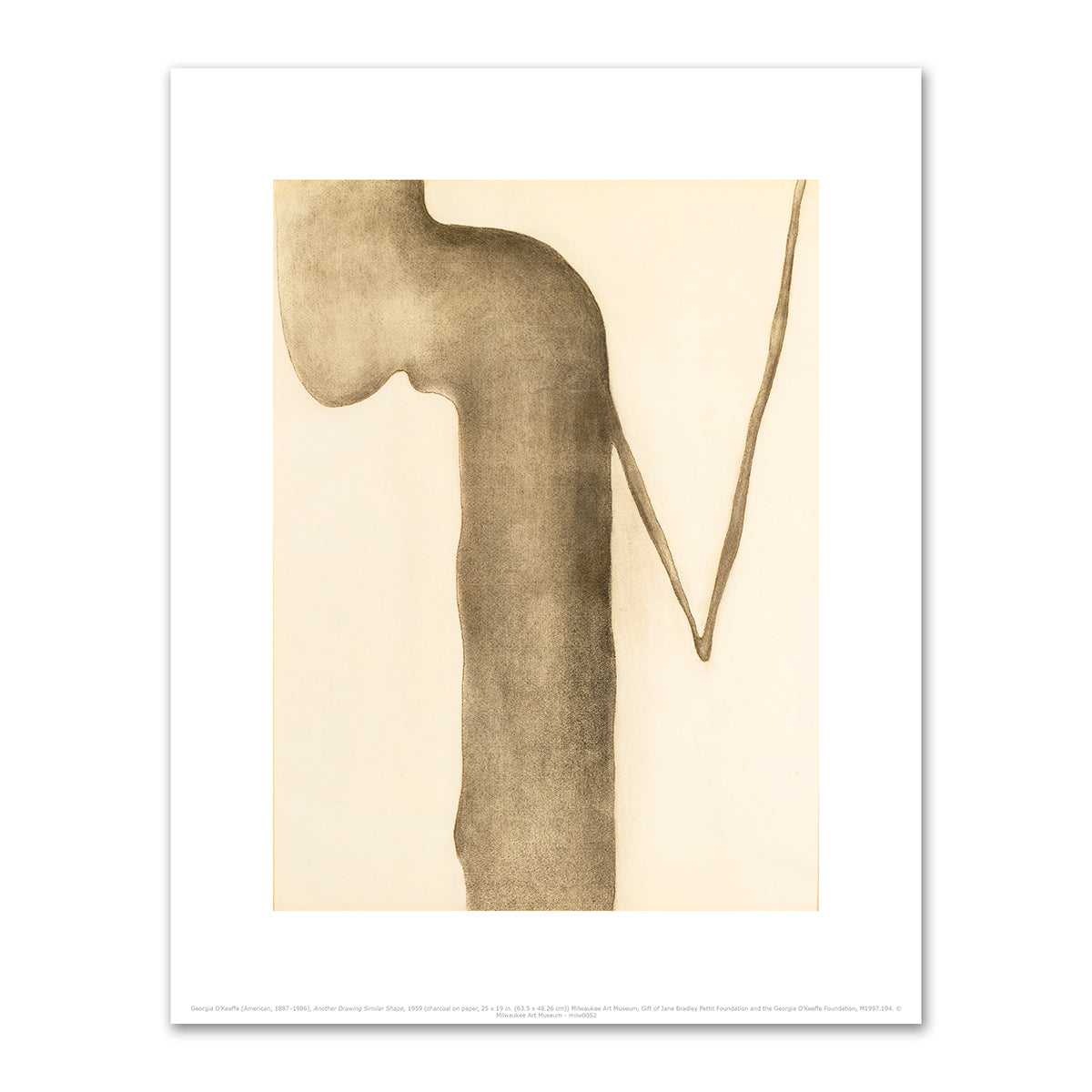 Another Drawing Similar Shape by Georgia O'Keeffe