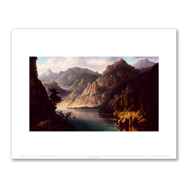 Landscape with Mountains and River by Henry Vianden