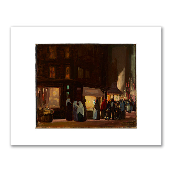 Bleecker and Carmine Streets, New York by George Benjamin Luks