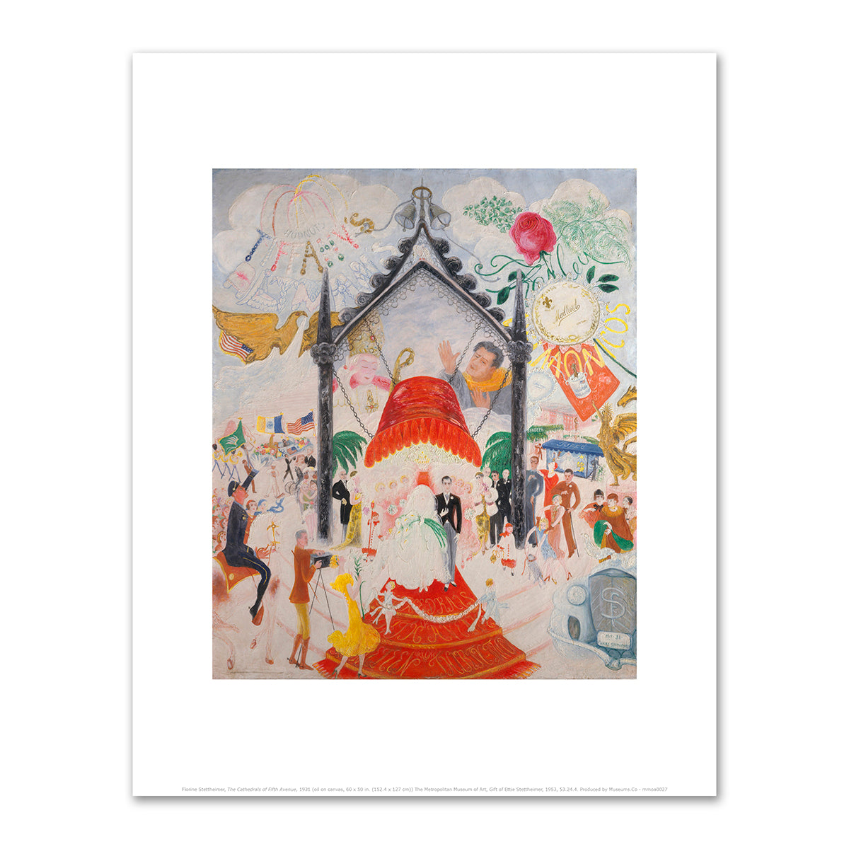 The Cathedrals of Fifth Avenue by Florine Stettheimer