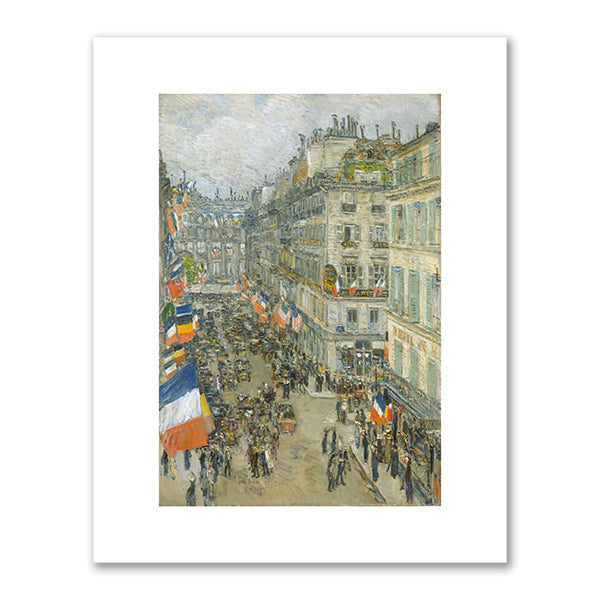 July Fourteenth, Rue Daunou by Childe Hassam