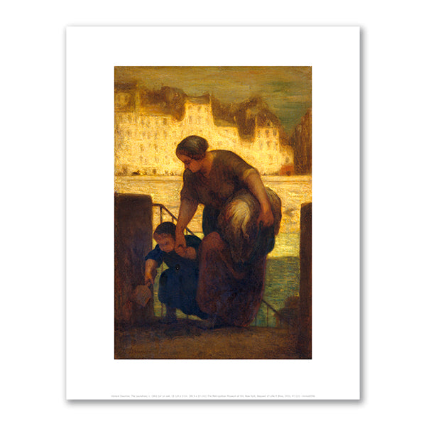 The Laundress by HonorÃ© Daumier