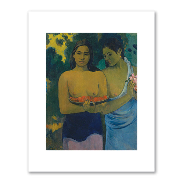 Two Tahitian Women by Paul Gauguin