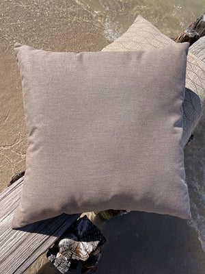 Essential Mocha Brown Indoor Outdoor Pillow