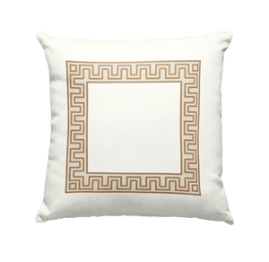 Fretwork Border Pillow Cover