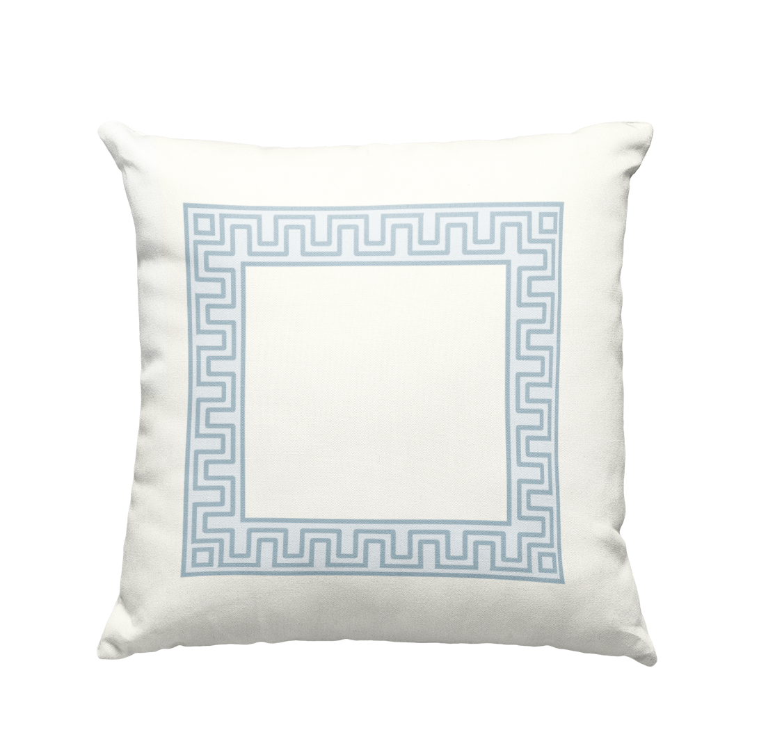 Fretwork Border Pillow Cover