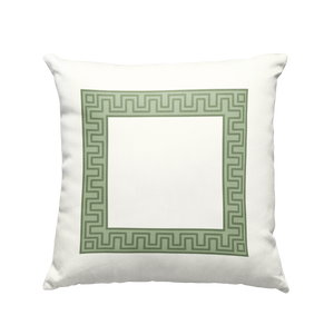 Fretwork Border Pillow Cover