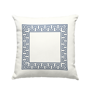 Fretwork Border Pillow Cover
