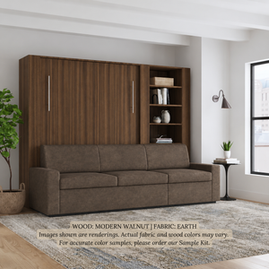 Wall Bed with Extended Sofa